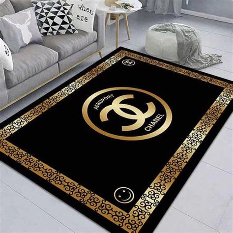 chanel bathroom rug set|chanel area carpet.